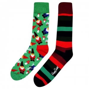 Happy Socks 2 Pack Socks Cracker Gift Mens - Green