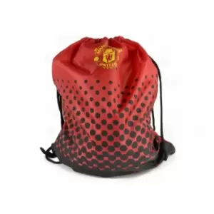 Man United Unisex Gym Bag (One Size) (Red)