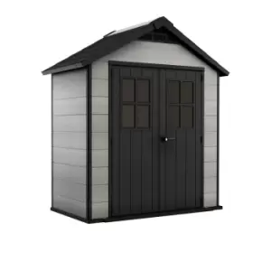 Keter Oakland 7' 6'' x 4' Shed - Grey