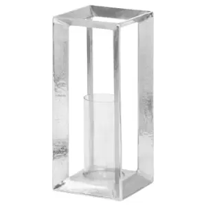 Hill Interiors Farrah Collection Candle Stand in Silver
