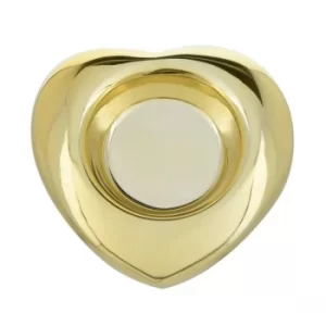 Heart Candle Holder Gold 8.5cm