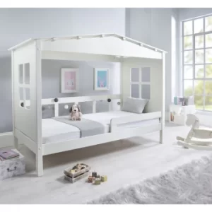 Mento Wooden Treehouse Bed White