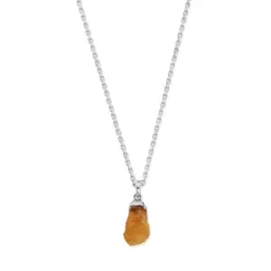 ChloBo Sterling Silver Citrine Raw Nugget Necklace
