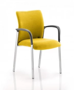 Academy Fully Bespoke Fabric Chair with Arms Senna Yellow
