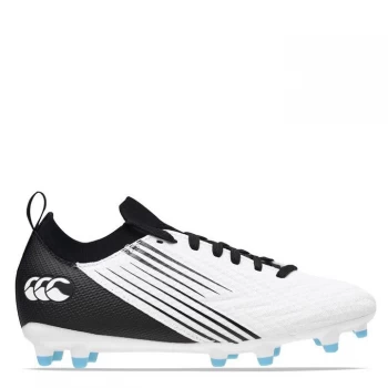 Canterbury Speed Pro FG Rugby Boots - White/Black