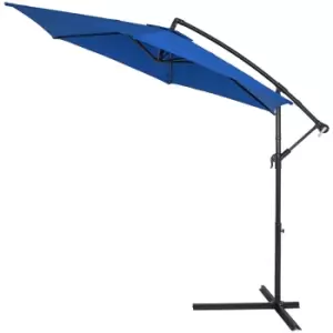 Cantilever Parasol Blue 3.3m Crank & Tilt UV Protection 40+