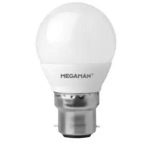Megaman 5.5W LED BY22d Golf Ball Dim to Warm 360° 470lm Dimmable - 148204