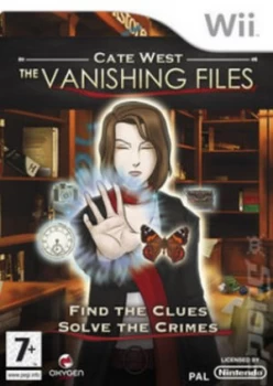 Cate West The Vanishing Files Nintendo Wii Game