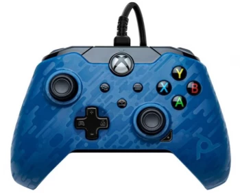 PDP Controller Wired for Xbox Series X - Blue Camo
