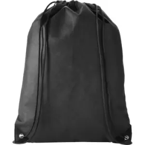 Bullet - Evergreen Non Woven Premium Rucksack (34 x 42cm) (Solid Black) - Solid Black