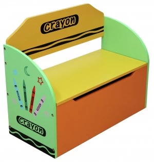 Kiddi Style Crayon Toy Box and Bench Green