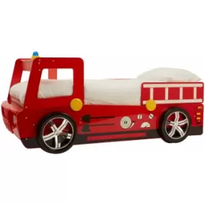 Kids Red Fire Engine Bed - Premier Housewares
