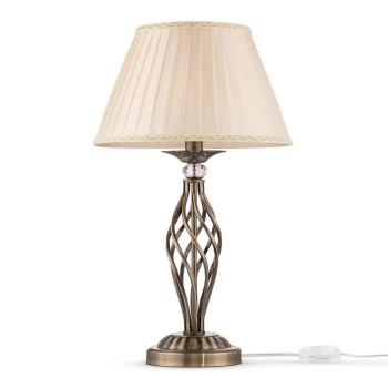 Grace Table Lamp Brass & Crystal, 1 Light, E14