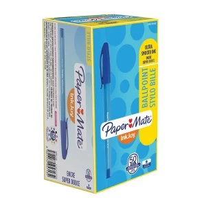 Papermate Blue InkJoy 100 Ballpoint Pen Pack of 50 S0957130