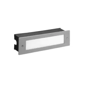 Micenas Outdoor LED Recessed Wall Light Grey 29.8cm 1140lm 3000K IP65