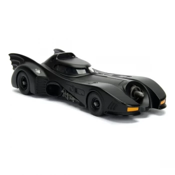 DC Comics - Batman 1989 Movie Batmobile Metals Die-cast Toy Car with Die-cast Batman Figure (Black)