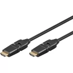 Goobay 360-degree HDMI 2.0 Cable with Ethernet - 5m - Black