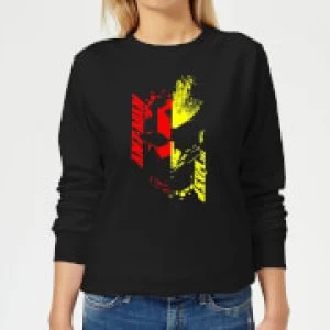 Ant-Man And The Wasp Split Face Womens Sweatshirt - Black