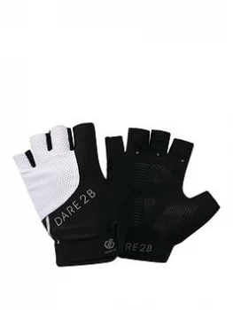 Dare 2b Womens Forcible Cycle Mitt, Black/White, Size S, Women