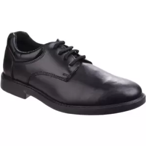 Hush Puppies Boys Tim Leather Oxford Lace Up Back to School Shoes UK Size 3 (EU 36, US 4)