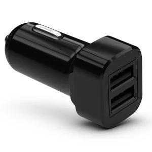 Kit Dual USB In-Car Charger 3 A - Black