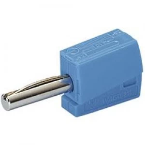 Jack plug Plug straight Pin diameter 4mm Blue WAGO