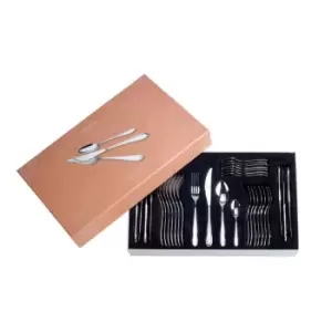Arthur Price Monsoon 'Sahara' stainless steel 32 piece 8 person boxed cutlery set for luxury home dining - Metallics