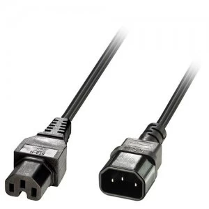 Lindy 30314 power cable Black 2m C14 coupler C15 coupler