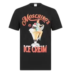 MOSCHINO Ice Cream T Shirt - Black