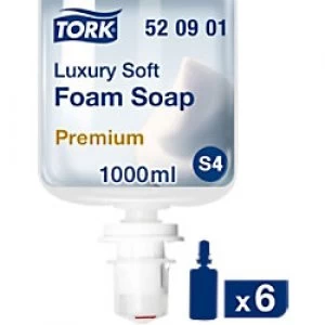 Tork S4 Premium Hand Soap Refill White 1 L Pack of 6