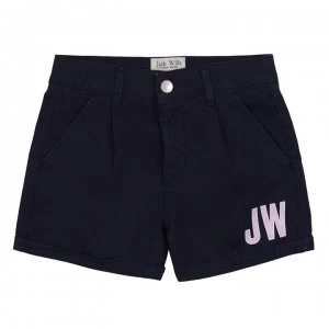 Jack Wills Girls Poplin Shorts - Navy