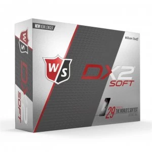 Wilson DX2 Soft Golf Balls - White