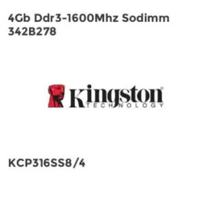 4Gb Ddr3-1600Mhz Sodimm 342B278