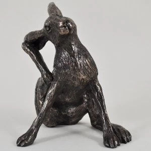 Hazel Hare by Harriet Glen Cold Cast Bronze Sculpture 15cm