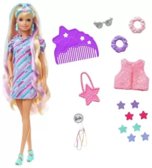 Barbie Totally Hair Doll - Star Theme - 29cm