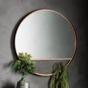 Gallery Interiors Southpaw Wall Mirror in Bronze 84x84cm