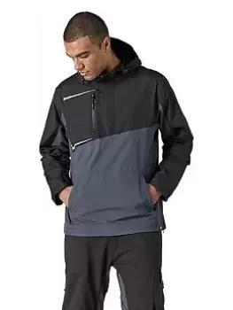 Dickies Generation Overhead Waterproof Jacket - Grey/Black, Grey/Black, Size XL, Men