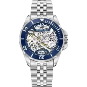 Kenneth Cole Mens Kenneth Cole Automatic Automatic Watch - Silver and Blue