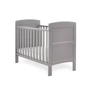 Obaby Grace Mini Baby Cot Bed - Taupe Grey