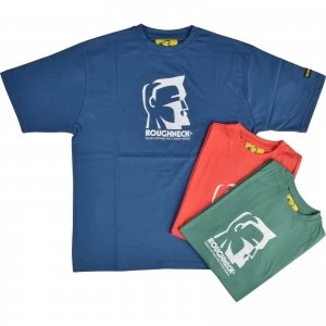 Roughneck Mens Colour Logo T Shirt Triple Pack Assorted L