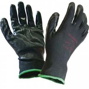 Scan Inspection Gloves Black Pack of 12 L