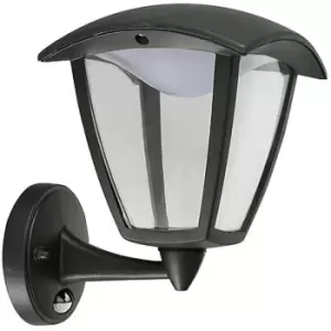 Luceco - LED Coach Lantern With pir - Black