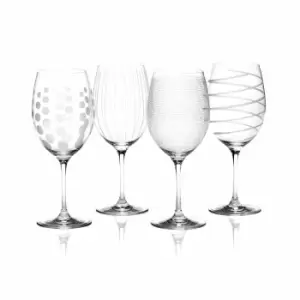 Mikasa Cheers Set Of 4 Red Wine Glasses