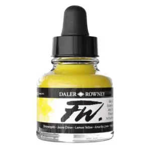 Daler-Rowney FW Artists Acrylic Ink 29.5ml Lemon Yellow