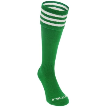 ONeills Football Socks Senior - Green/White