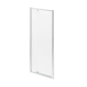 Wickes Square Bi-Fold Semi Frameless Recess Shower Door - Chrome 760mm