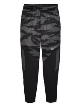 Boys, Nike Junior Therma Shield Strike Camo Pants - Black, Size L