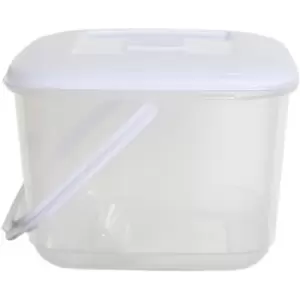 Whitefurze Food Storage Container with Handle, 6.0L, Clear