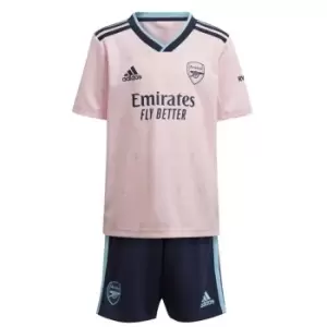 adidas Arsenal FC Third Minikit 2022/2023 Infants - Pink