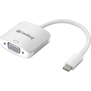 Sandberg USB-C Male to VGA Female Converter cable 5 Year Warranty